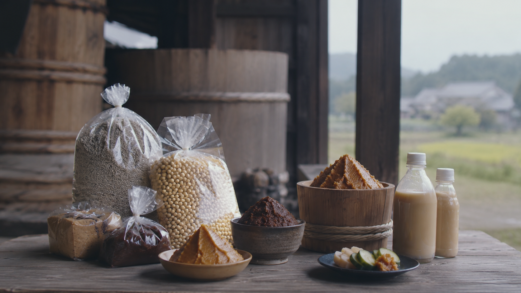 神龍味噌の商品と味噌づくりキット
